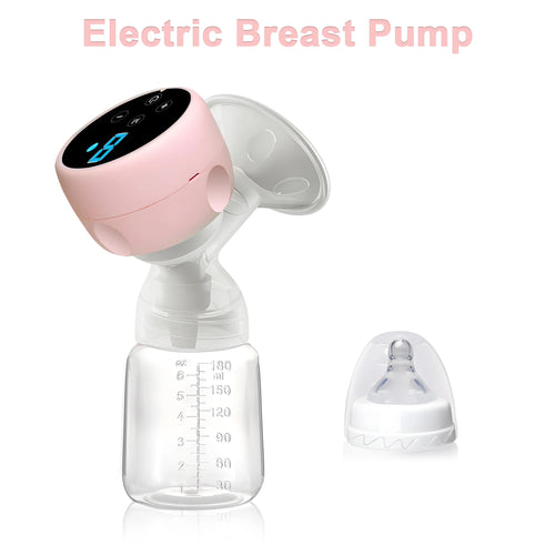 Electric Breast Pump Portable Baby Nipple Bottle 2-IN-1 Smart