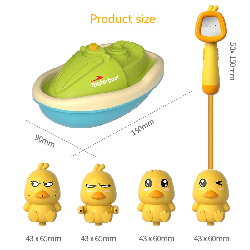 Cute Electric Duck Spraying Bath Toy