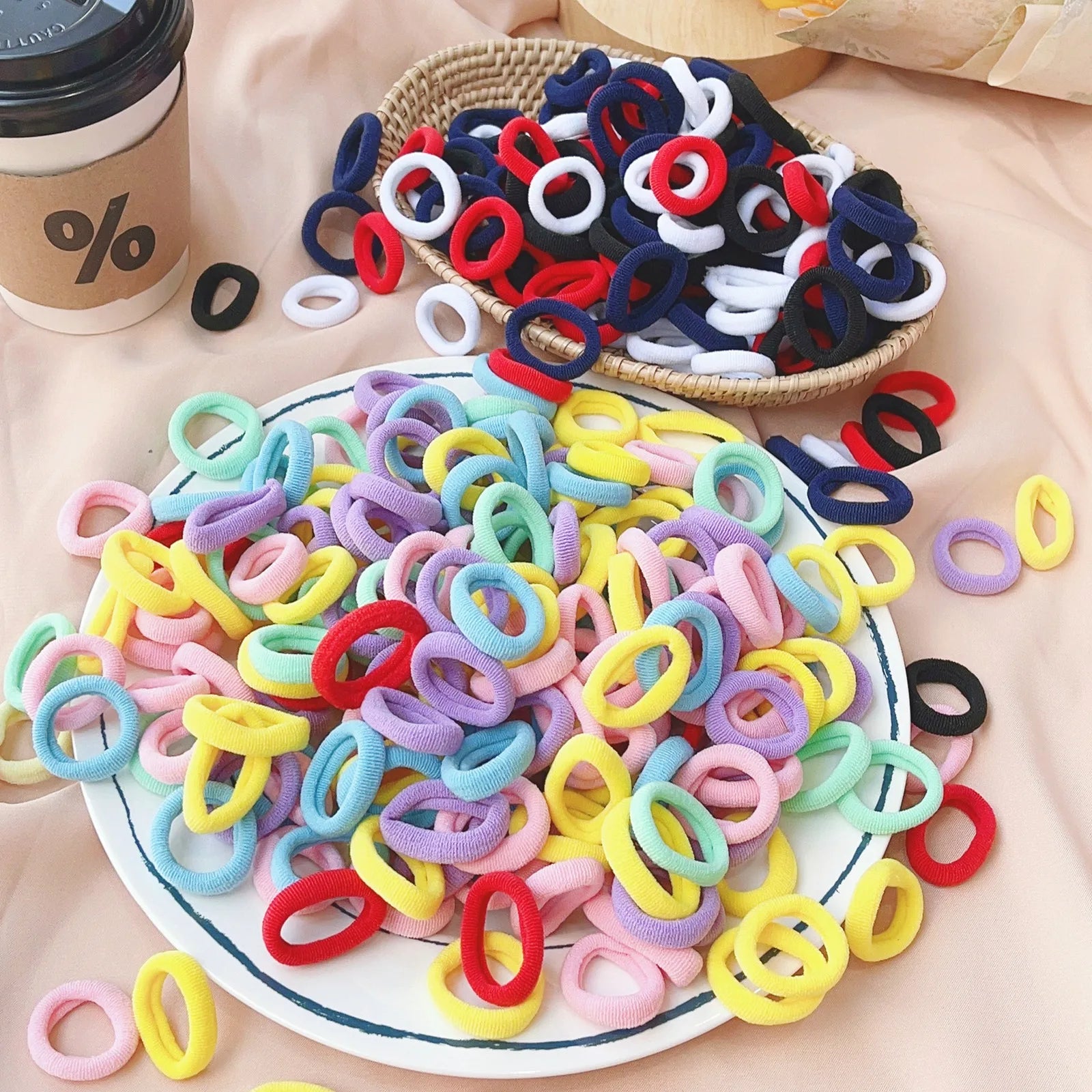 20/50pcs Kids Elastic Hair Bands