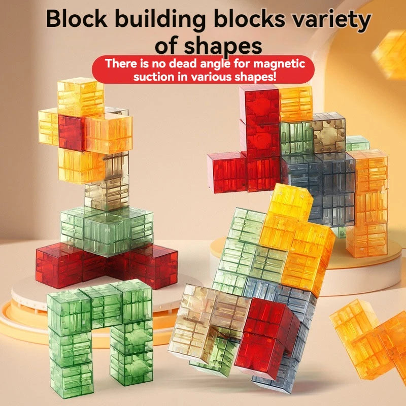 Magnetic Blocks-Build Mine Magnet World Set