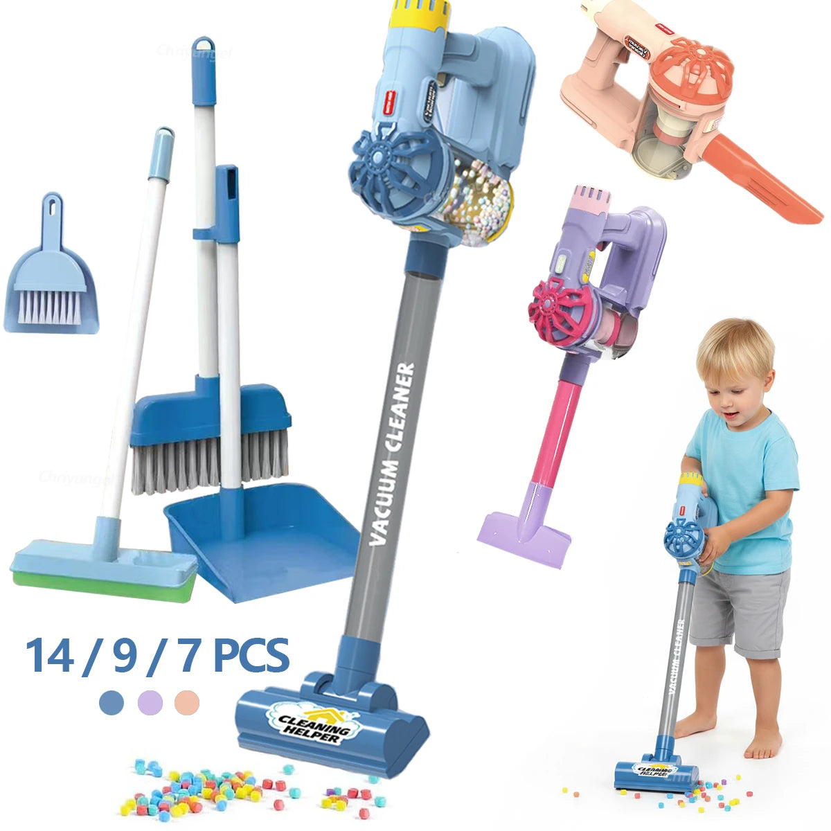 Kids Vacuum Cleaner Toy Set