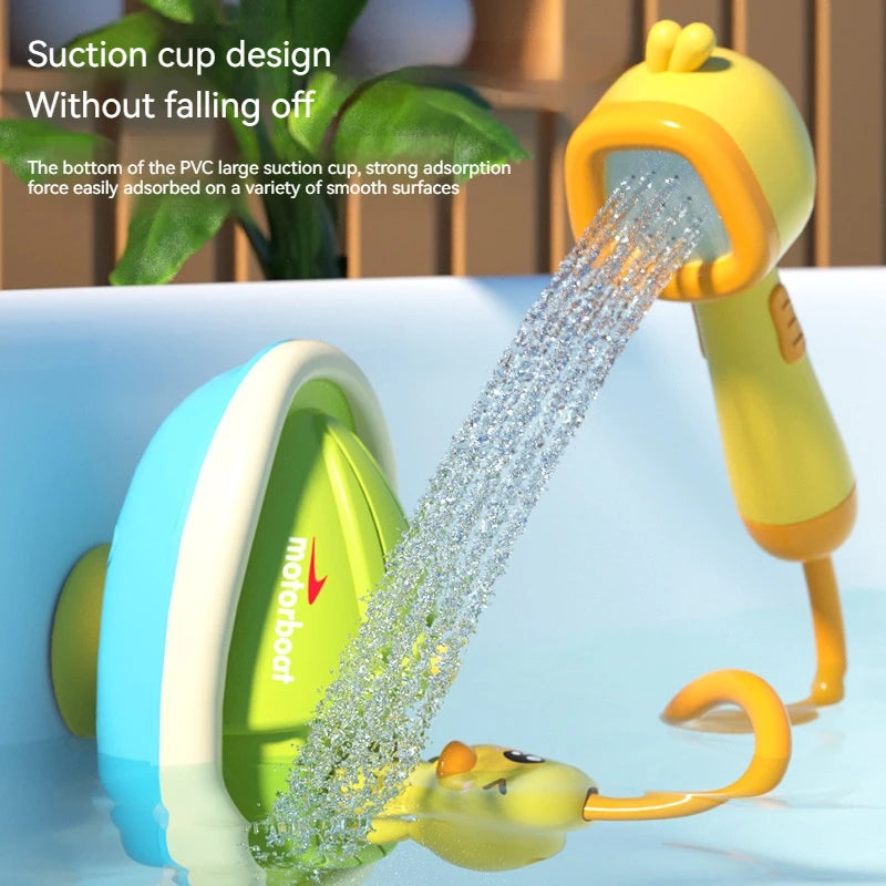 Cute Electric Duck Spraying Bath Toy